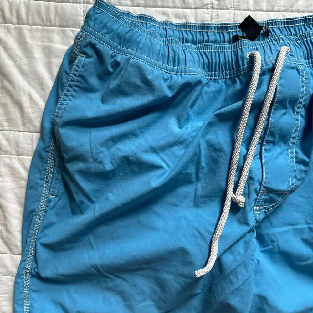 banana‎ republic blue swim trunks sz L board shorts beach resort